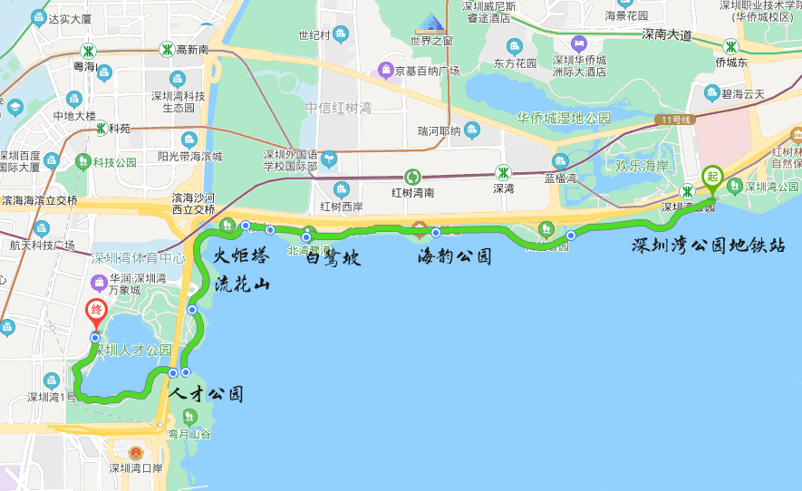深圳湾科技生态园地图图片